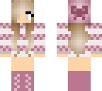 pink winter girl