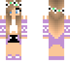 pretty purple girl with flower crown