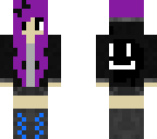 purple haired girl