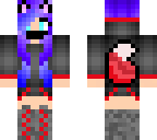 purple red wolf girl