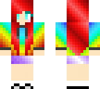 red head rainbow girl