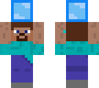steve hold a diamond block
