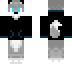 wolf with hoddie