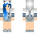 blue cute dino girl