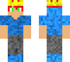blue guy with red hair