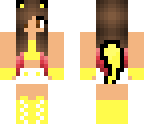 cat girl yellow with tail