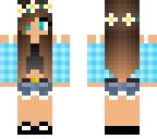 cute blue flower girl