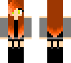 girl with red ahir