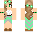 green dress