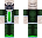 green suit pug
