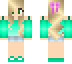 mint with pink