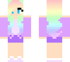pastel rainbow girl