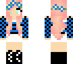 blue flower girl