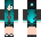 blue haired chick
