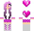 double heart hoodie girl