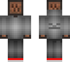 noteblock man wearing a skeleton hoodie
