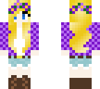 purple flower blonde girl