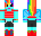 rainbow dash half human