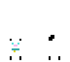 reverse black and white cat