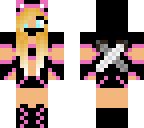black and pink ninja