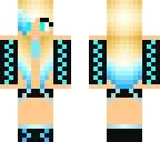 blue blonde girl
