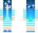 blue flower girl