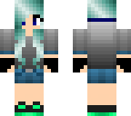 blue haired girl