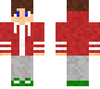 boy with red jacked