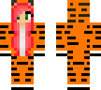 bright red tiger onesie
