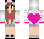 cat heart girl