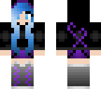 cute blue ender girl