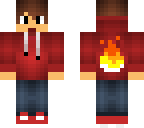 flamed hoodie boy