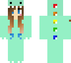 girl dino with blue tips