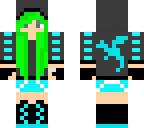 green and blue dragon hoodie girl