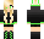 green bunny girl