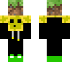 me holding a dirt block
