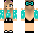 minnie mouse in cyan