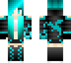 neon blue girl