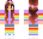 purple rainbow cat girl