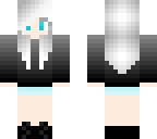 simple girl white hair