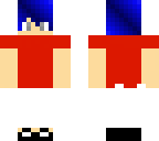 simple red boy with blue
