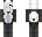 white haired panda