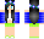 blue flower girl