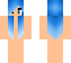 blue haired girl