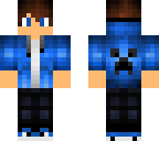 blue hoodie