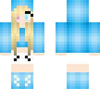 blue hoodie blonde girl