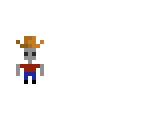 cowboy stone person