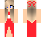 cute red dress girl