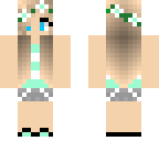edited skin- mint green outfit