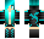 neon blue girl